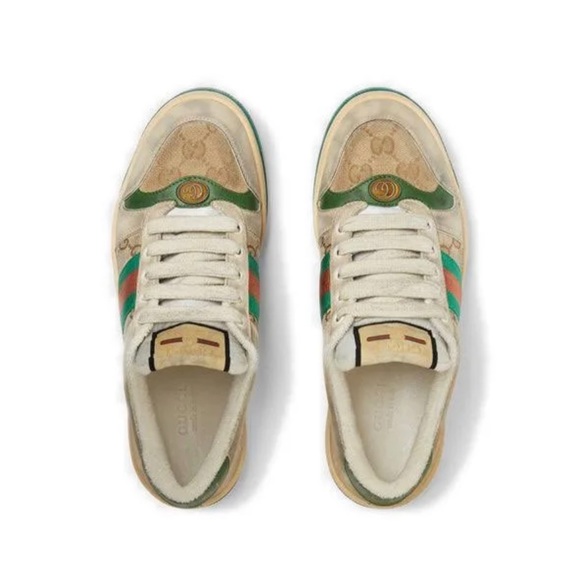 🔥SOLD🔥 Gucci SCREENER LEATHER SNEAKER 35 - Picture 3 of 4